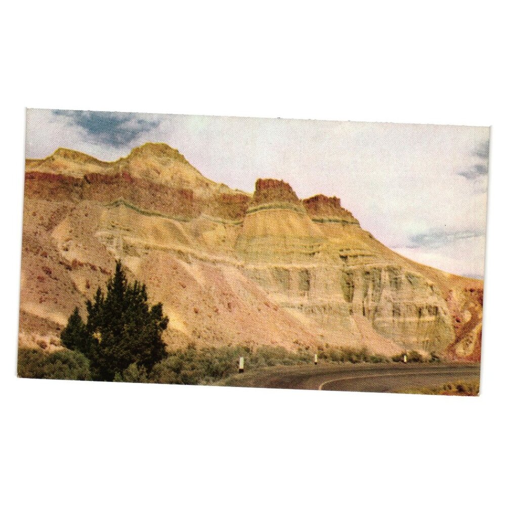 Union Oil Co 1939 Postcard No 55 Natural Color John Day Scenic Oregon Landscape